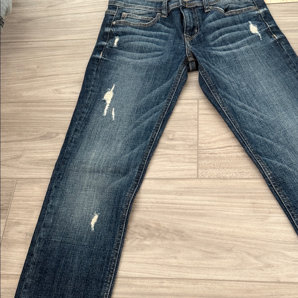 Eunina Dark Blue Distressed Skinny Jeans - Picture 4 of 7